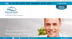 Desktop Screenshot of ericksondentalcare.com